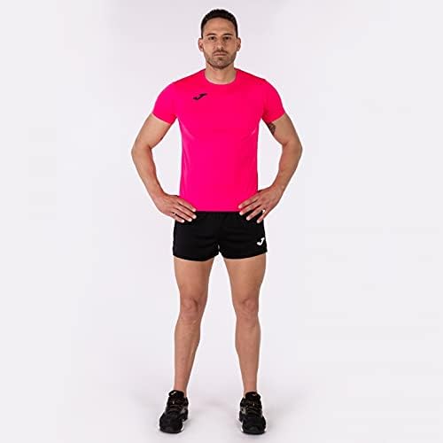 T-shirt Short Sleeve Record II Fluorescente Rosa, S
