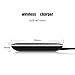 Fast Wireless Charger, PLESON Wireless Charger Cell QI Fast Wireless Charging Pad Stand for Samsung Galaxy S9 Plus S9+ S9 Note 8/5 S8 S8+ S8 Plus S7 Edge S6 Edge Plus,iPhone X 8 Plus 8-No AC Adapter