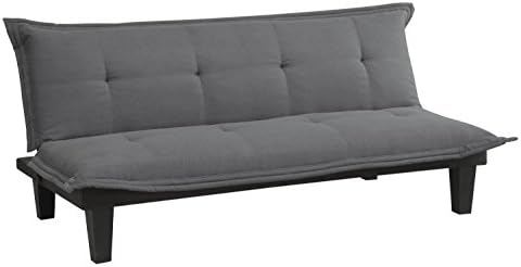 Premium Furniture Sofa Futon Bed For Small Spaces In Modern Convertible Armless Microfiber Upholstery Design