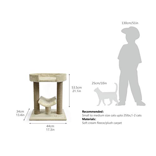 4 AmazonBasics+Platform+Cat+Tree+Beige