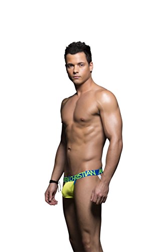 Andrew Christian Men's Coolflex Sports Jock W/ Show-It, Lime, Medium
