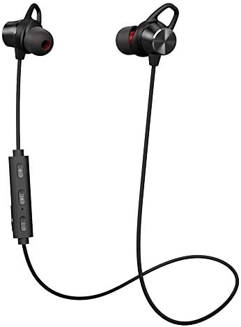 Bluetooth Headphones, GRDE V4.1 Bluetooth Headset with Magnetic Earbuds Snug Fit for Sports (Waterproof Wireless Bluetooth Headphones for 10 Hours Playtime, CVC 6.0 Noise Cancelling Microphone)