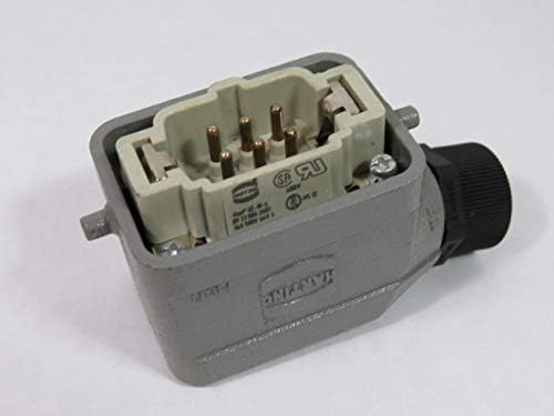 Harting 09330062601 HAN6E-M-S 6Pin Male Connector w/Housing 16A 500V