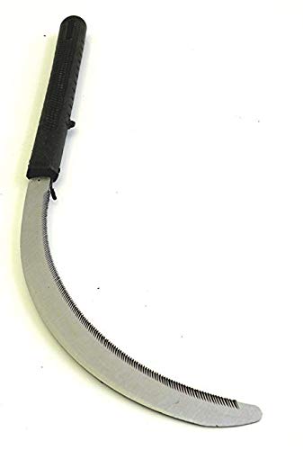 Solid Aim Tools, Tropical Serrated Grass Hook Cutter,Pure Steel Blade Light Wight, ldea for Removing Unwanted Vines and Weeds. Overall All in Length 14 inches.by Present Natural.