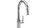 Delta Trinsic Chrome Kitchen Faucet with Pull Down Sprayer, Modern Single Hole Kitchen Sink Faucet, Single Handle, Chrome 9159-DST