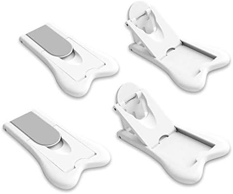 ベビーガード 4個入り スライドドア ロック 窓ストッパー 引き戸ロック 子供安全ロック 指はさみ ケガ いたずら防止 ドア 窓 扉 引き出し 開閉禁止 7 2cm 4 2cm ホワイト By Maveek マビーカ