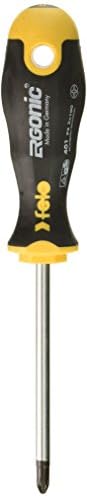 Felo 0715753685 PZ2 PoziDrive Round Ergonomic Screwdriver with Length 4"