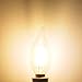 Dimmable E12 Candelabra LED Bulbs 40W Equivalent, 2700K Warm White, 4W Filament LED Chandelier Light Bulbs, CA11 Vintage Edison Clear Candle Bulbs, 25000+ Hours Lifespan, No Flicker, Pack of 12