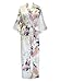 Old Shanghai Women's Kimono Long Robe - Peacock & Blossoms