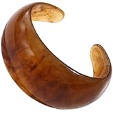 MMIUAEG Colorful Chunky Moontooth Resin Open Bracelet for Women Acrylic Geometric Simple Transparent Wide Cuff Bangle Thick Thin Wide Cuff Bangle Holiday Charm Jewelry