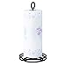 SRIWATANA Sturdier Paper Towel Holder, Simply-Tear Paper Towel Stand Rack with 2-Tier Metal Base, Black