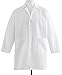 Medline Unisex/Men's Staff-Length Lab Coat, White, Size 46 - Professional Medical Apparel for Healthcare Professionals
