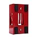 DH Specialties Magnetic Glove Box Holder Organizer-Red Wall Mount Dispenser, for Latex, Nitrile, Plastic Shop Gloves and Tissue Boxes (red, 253 * 143 * 95mm)
