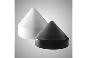 USAMADE Marine Dock Coned Piling Cap,100% Polyethylene Material, Lasts 10+ Years