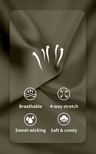 Women's Tennis Dress, Athletic Workout Sports Golf Dresses with Built-in Bra & Shorts Exercise Dresses for Women Military Green