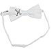 Platinum Hanger Mens Classic Pre-Tied Satin Formal Tuxedo Bowtie Adjustable Length Large Variety Colors Available (White)