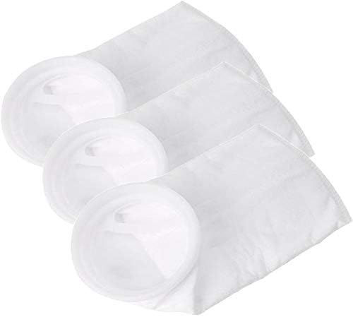 Honritone 4 Inch Filter Socks 100 Micron 150 Micron 200 Micron - by 15 Inch Long Aquarium Felt Sump Filter Bag - 3 Pack (200Micron)