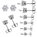 Stainless Steel CZ Stud Earrings (Size 2mm)