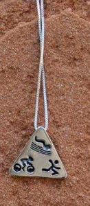 Triathlon Necklace - Sterling Silver
