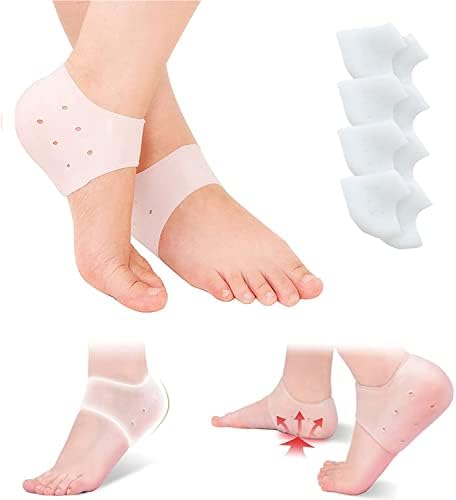 ELECDON Heel Protector, Pairs Gel Heel Cushion Silicone, Heel