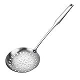 GreatBBA Skimmer Spoon - Stainless Steel Skimmers Slotted Spoon For Straining Fry Cooking - Chinese Wok Hot Pots Soup Mesh Strainer Spider Scoop