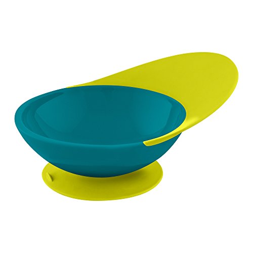 Boon Catch Bowl with Spill Catcher, Blue/Green