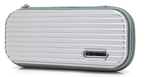 KAYOND Hard Pencil Case PC Hard Shell case for Executive Fountain Pen,Ballpoint Pen,Stylus Touch Pen,Durable Students Stationery with Zipper (Gray)