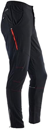 NENK Unisex Mountain Bike Riding Cycling Pants Sports Pants Casual Trousers Breathable Anti-Sweat for Spring Summer (Asian Size L, Black)