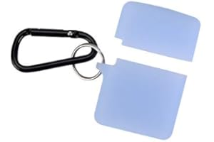 Fironst Silicone Case for Classic Zippo Lighter, Protective Case Anti-Lost Cover Skin Sleeve Holder Accessories with Metal Carabiner, Convex Engraving is Not Applicable (Translucent Blue, Classic)