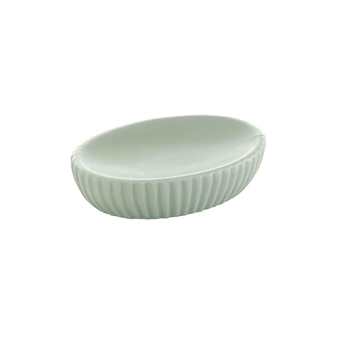 Gedy Marika Soap Dish, Ceramic, Green, 8.3 x 12 x 3