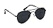 Baby Boy Girl Classic Aviator Style Retro Black Metal Frame Black Lens 9-18 Months