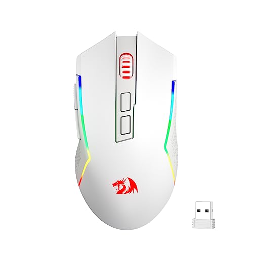 Redragon M693 Wireless Gaming Mouse, 8000 DPI, 3-Mode Connection (BT & 2.4G Wireless), 7 Macro Buttons, RGB Backlight for PC/Mac/Laptop