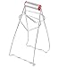 uxcell Stainless Steel Foldable Dish Plate Bowl Clip Tong Hot Plate Gripper Retriever for Cook Chef