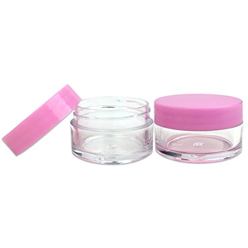 240 x Beauticom 20g gram Pink Lid Small Jar Containers for Sample Lotion Cream Powder Lip Balm Makeup Cosmetic etc
