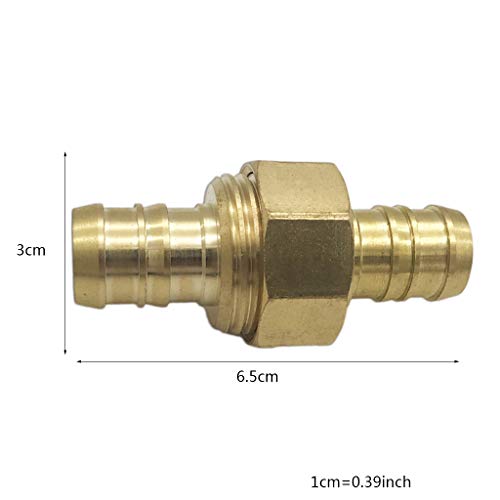 PE verschraubung, Metall US Standard Gewinde 5/8 "Gartenwasserrohrverbindung mit Edelstahlklemme – Bild 4
