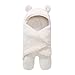 Sunbona Sleep Sack For Toddlers, Newborn Baby Fleece Warm Swaddle Wrap Sleeping Bag Kids Photography Prop Set (White)