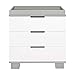 Babyletto Modo 3-Drawer Changer Dresser with Removable Changing Tray in Grey and White, Greenguard Gold Certified