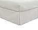 Fresh Ideas Bedding Tailored Bedskirt, Classic 14” Drop Length, Pleated Styling, California King, White