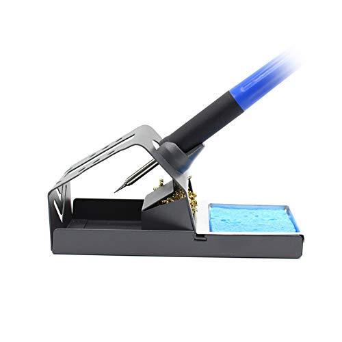 EUGNN Soldering Iron Stand,Support Anti Static Metal Base with Tip Cleaner Durable Helping Hands Soldering - Thumbnail 5