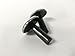 MINI COOPER Door Lock Caps/ Black Jack, 2 caps per box