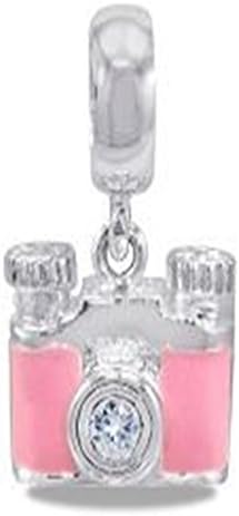 DaVinci Enamel Camera Dangle Charm #DB94-5