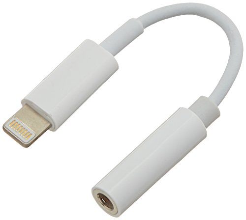 2 pack Lightning to 3.5 mm headphone Jack adapter compatible for iPhone 7