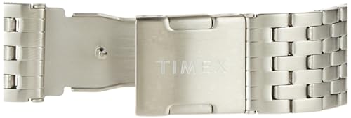 Timex 20mm Stainless Steel Quick-Release Bracelet – Silver-Tone with Deployment Clasp
