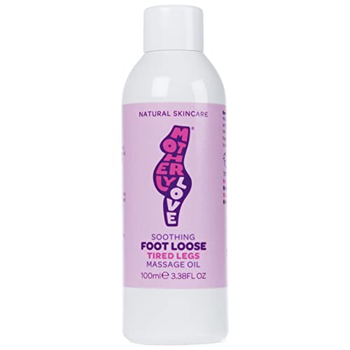 Motherlylove Foot Massage Oil | Soothe & Relax Tired Legs & Feet in Pregnancy - 100% Natural & Vegan Plant-Based Oils: Almond, Coconut & Baobab Oil + Lavender & Peppermint Essential Oils