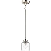 Maxim Acadia-One Light Pendant-4.75 Inches Wide by 7.25 inches high-Satin Nickel Finish -Traditional Installation