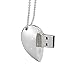 Kootion Heart-Shape Pendant USB Flash Drive, Cordiform USB2.0 Memory Stick, Drive for Photos&Videos, 16G, Pink