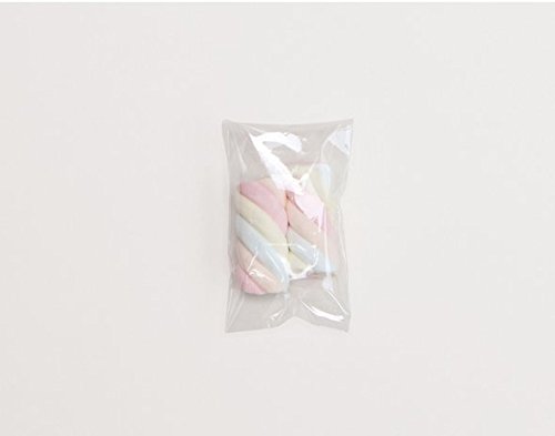 100 PCS Crystal Clear Self Adhesive Seal OPP Poly Envelope Bags for Packing Bakery, Cookie, Candy, Soap, Candles - Various Sizes AV - (2.3" X 3.5")