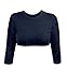 Kosher Casual Women's Modest Cropped 3/4 Sleeve Shell