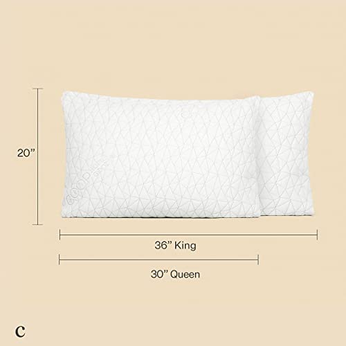 Coop Home Goods Original Loft Pillow Queen Size Bed Pillows for