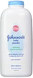 Johnson's Baby Powder, Cornstarch, Aloe & Vitamin E, 22 Ounce (Pack of 2)